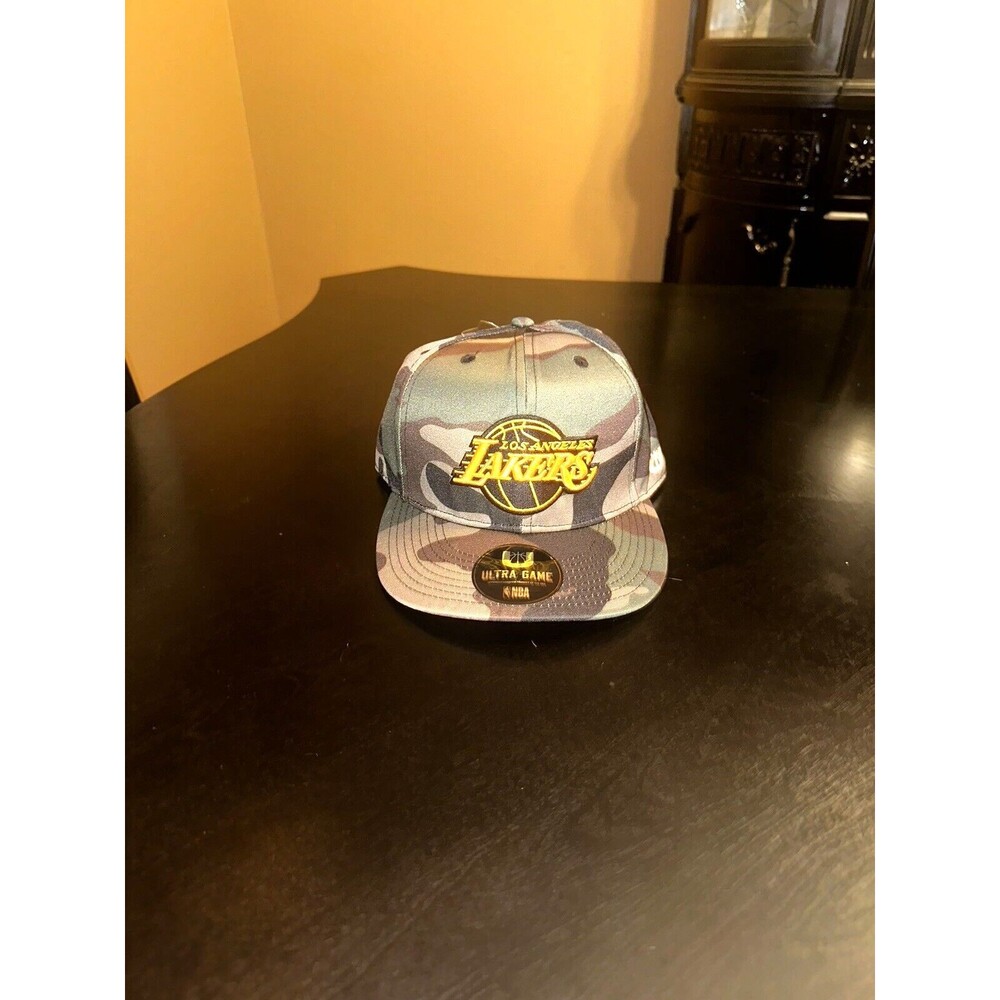 New NBA LA Lakers Camouflage Ultra Game Men’s SnapBack Hat Cap